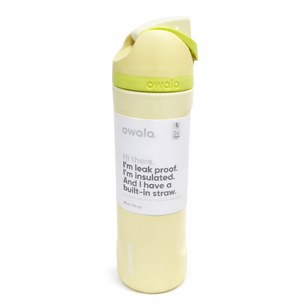 Owala FreeSip 24oz Main Squeeze Limoncello Insulated Water Bottle New